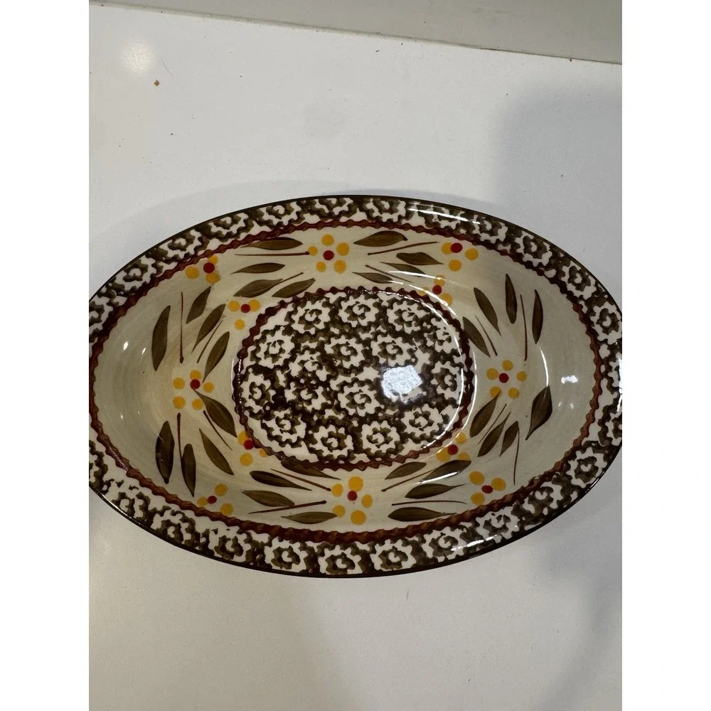 Temptations by Tara Old World Gravy Boat with Underplate Serving Dish Vtg TT12